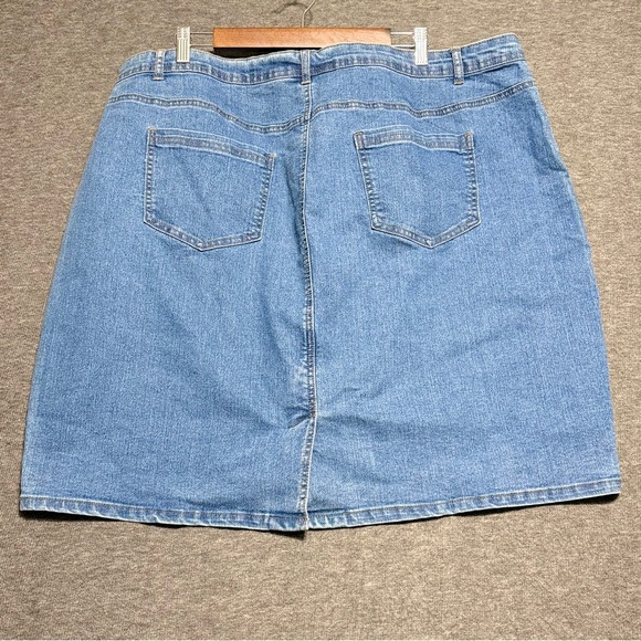 Jessica London Classic Blue Denim Skirt Size 22W NWOT - Picture 3 of 8